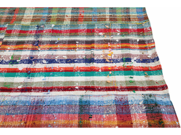 Vintage Kilim Wool Rug 8 X 12