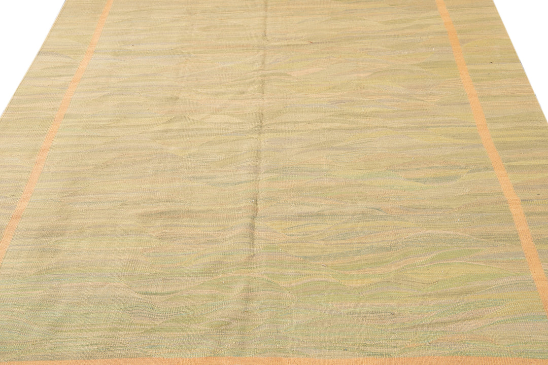 Modern Flatweave Wool Rug 6 X 9