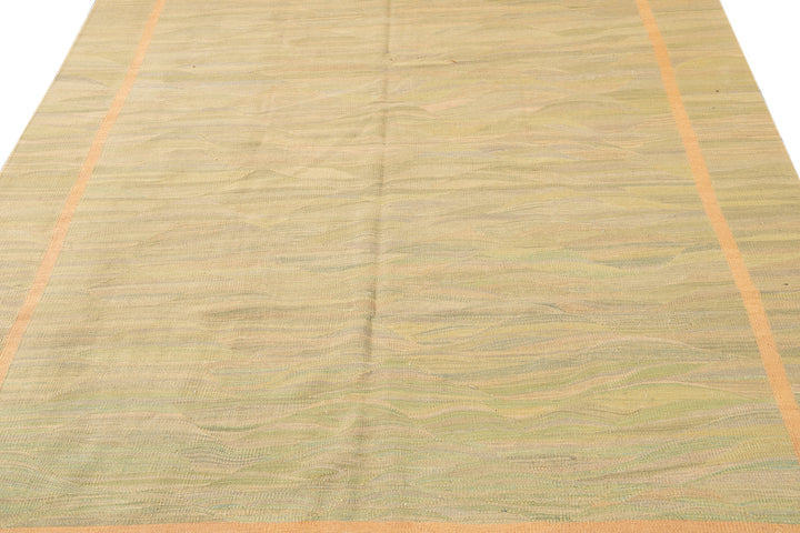 Modern Flatweave Wool Rug 6 X 9