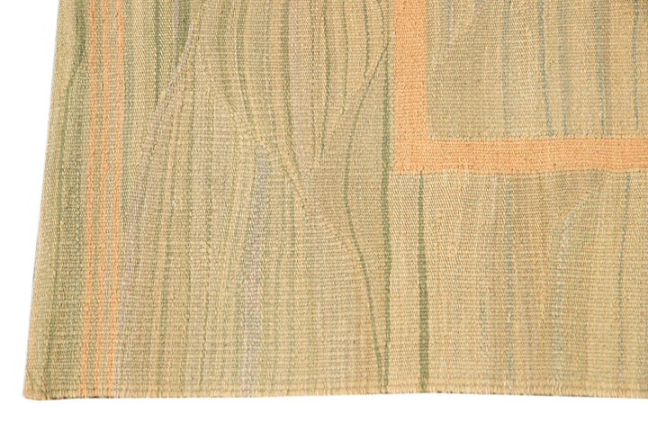 Modern Flatweave Wool Rug 6 X 9
