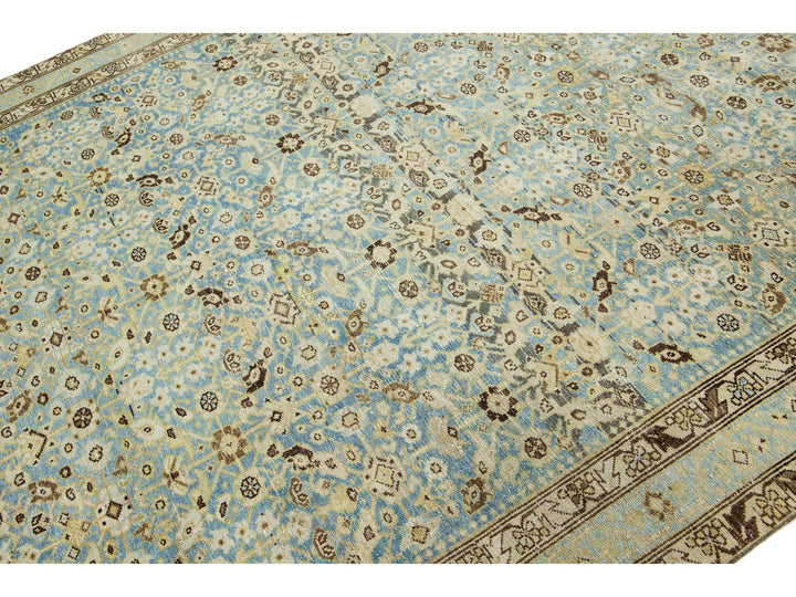 Antique Malayer Wool Rug 7 X 17