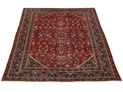 Antique Mahal Wool Rug 10 X 14