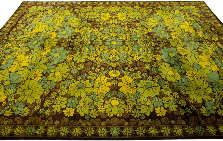 Vintage Art & Crafts Wool Rug 8 X 11