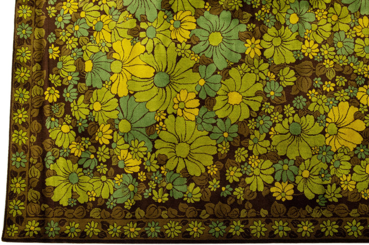 Vintage Art & Crafts Wool Rug 8 X 11