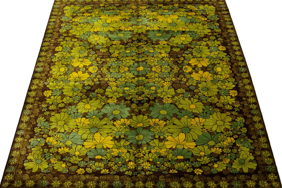 Vintage Art & Crafts Wool Rug 8 X 11