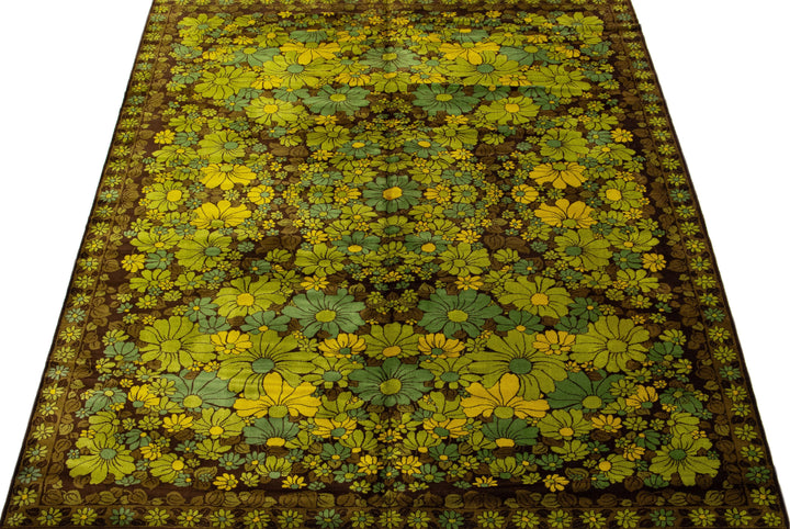 Vintage Art & Crafts Wool Rug 8 X 11
