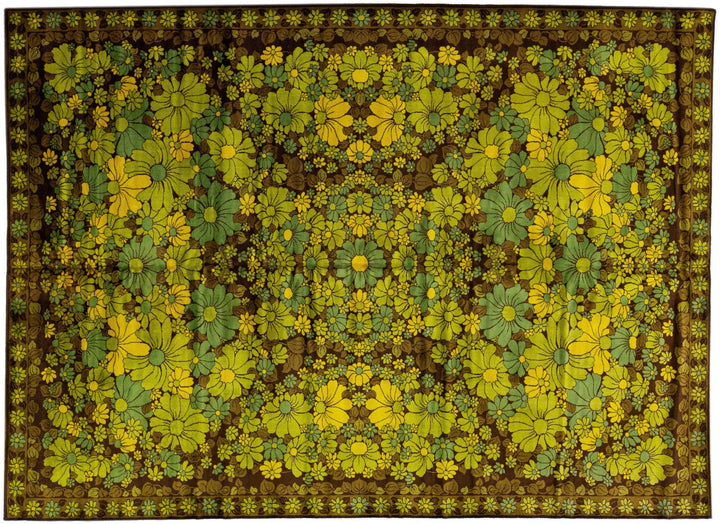 Vintage Art & Crafts Wool Rug 8 X 11