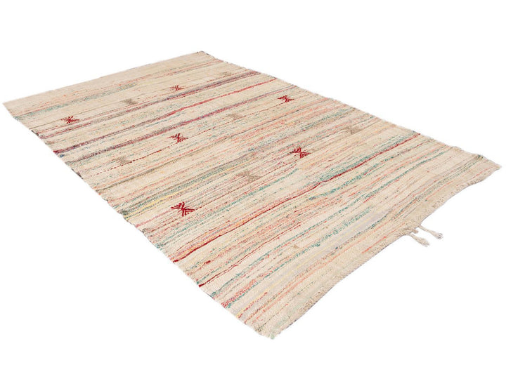 Vintage Flatweave Kilim Wool Rug 7 X 11