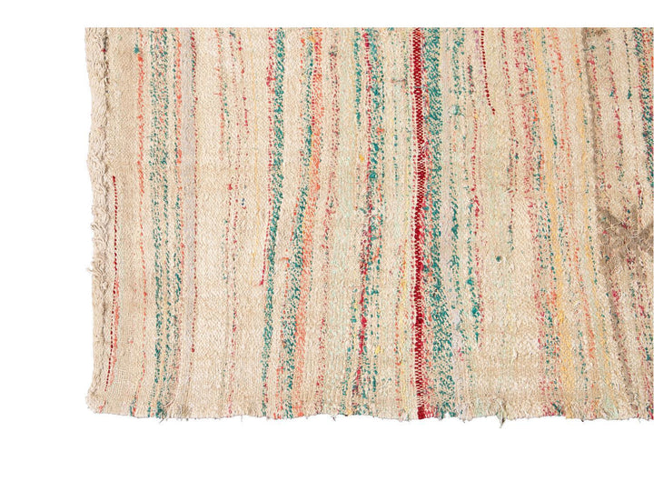 Vintage Flatweave Kilim Wool Rug 7 X 11