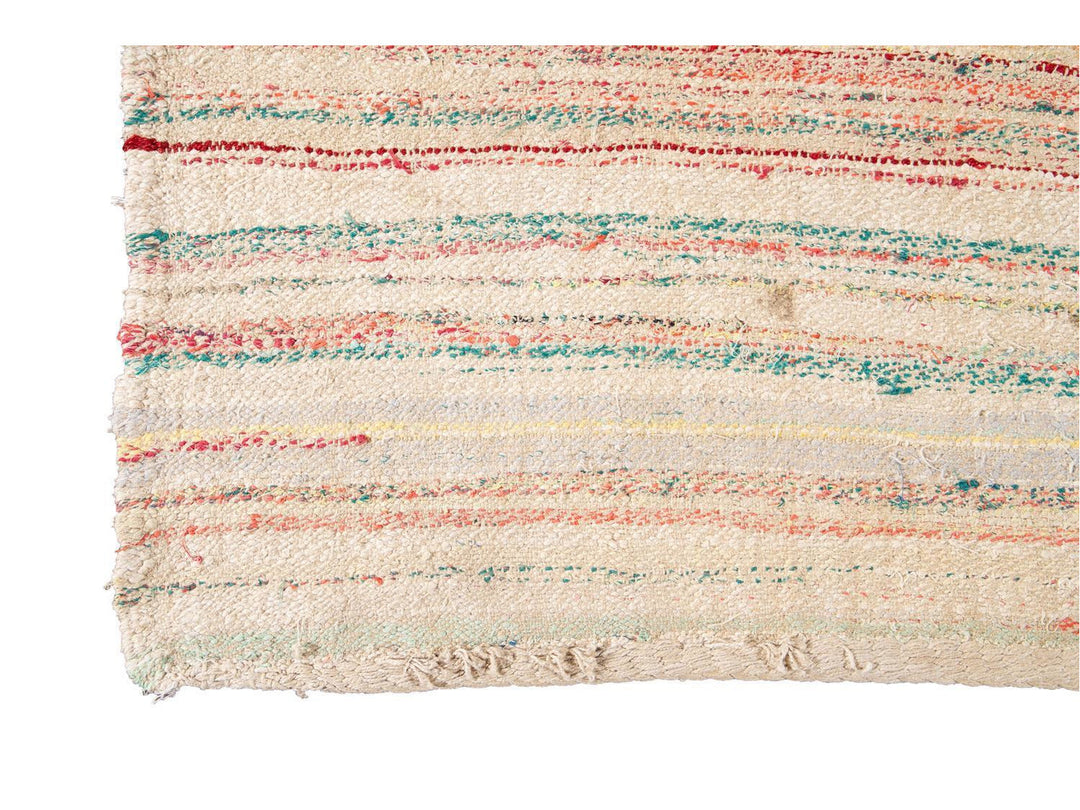 Vintage Flatweave Kilim Wool Rug 7 X 11