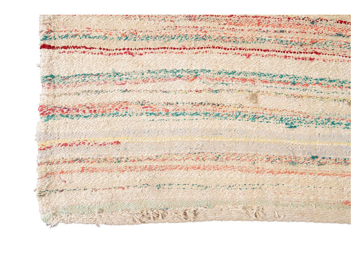 Vintage Flatweave Kilim Wool Rug 7 X 11