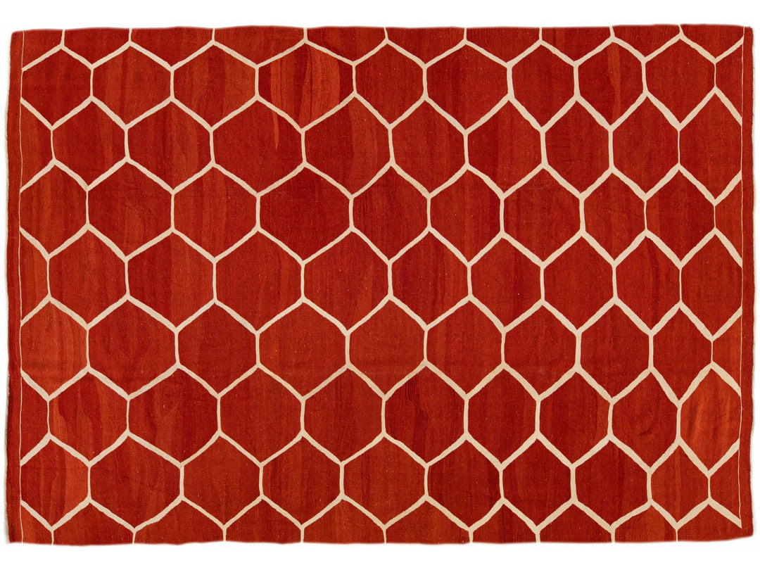 Modern Kilim Wool Rug 8 X 12