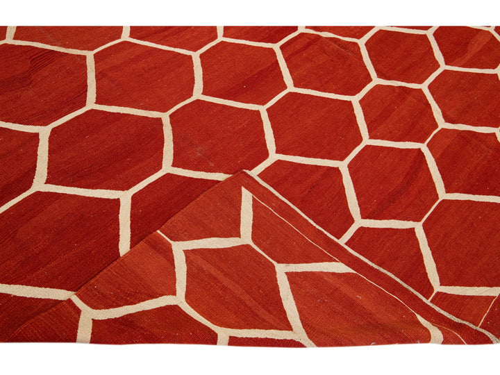 Modern Kilim Wool Rug 8 X 12