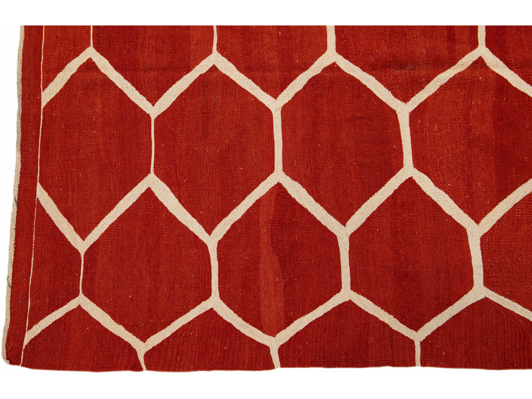 Modern Kilim Wool Rug 8 X 12