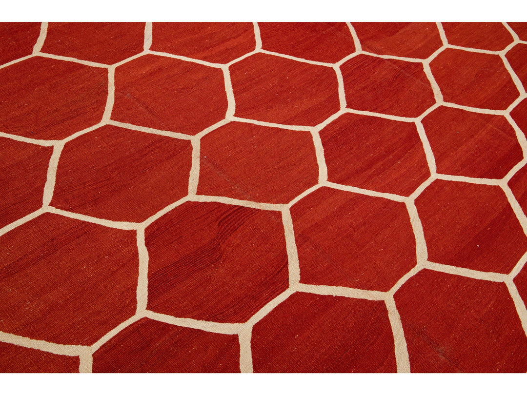 Modern Kilim Wool Rug 8 X 12