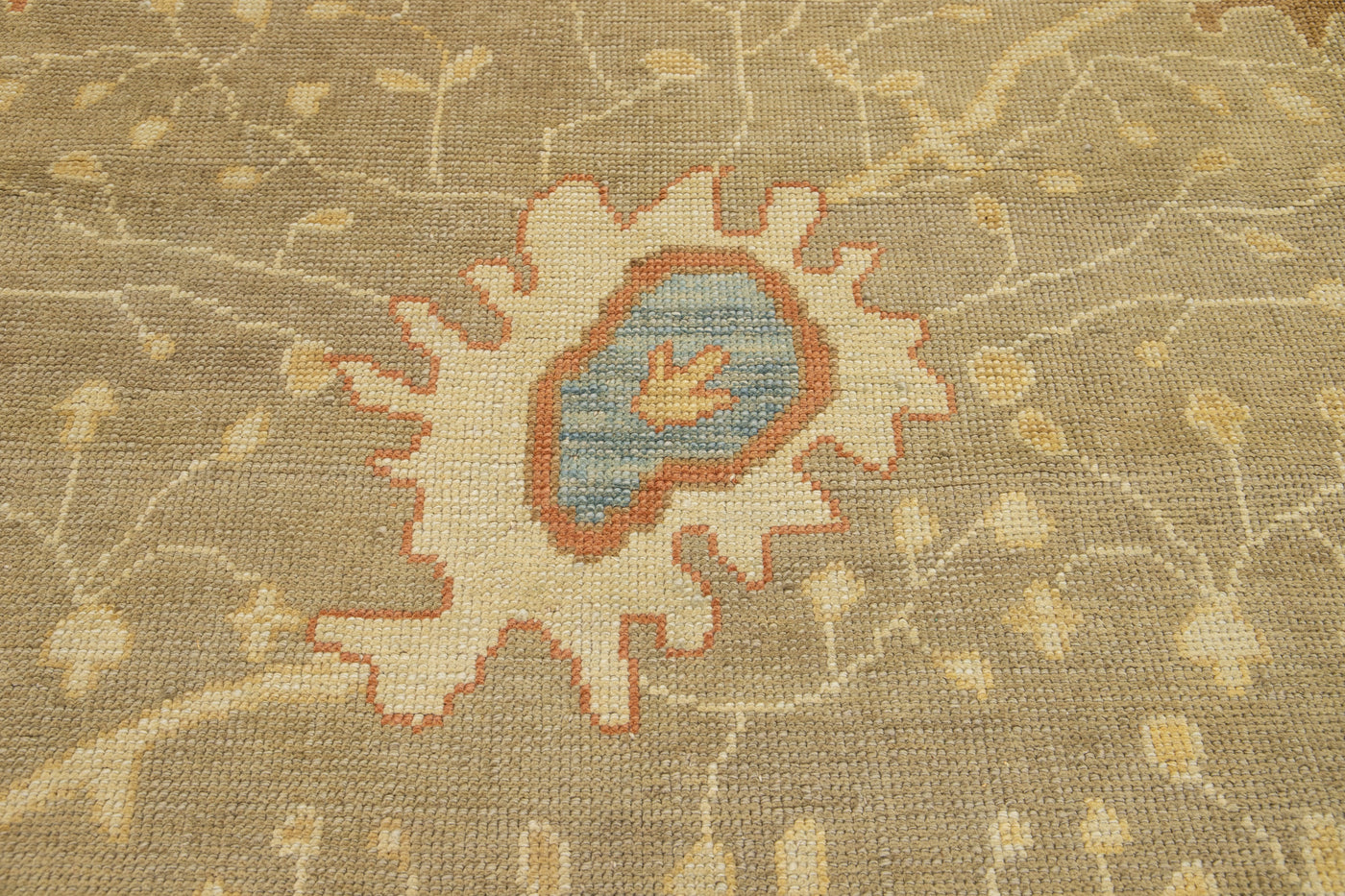 Modern Oushak Wool Rug 11 X 15