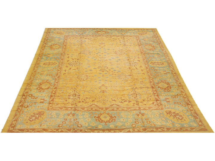 Modern Oushak Wool Rug 15 X 20