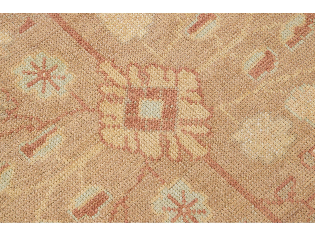 Modern Oushak Wool Rug 11 X 14