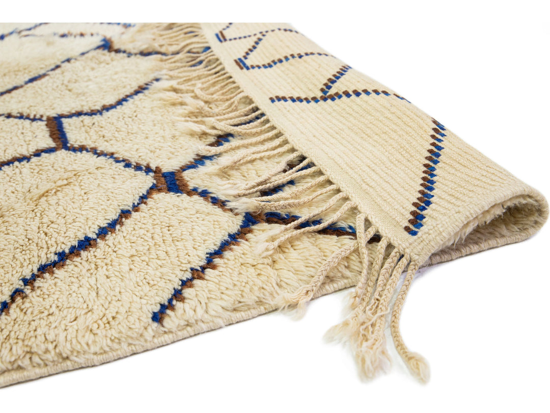 Modern Moroccan Wool Rug 6 X 13