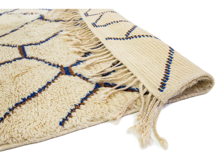 Modern Moroccan Wool Rug 6 X 13