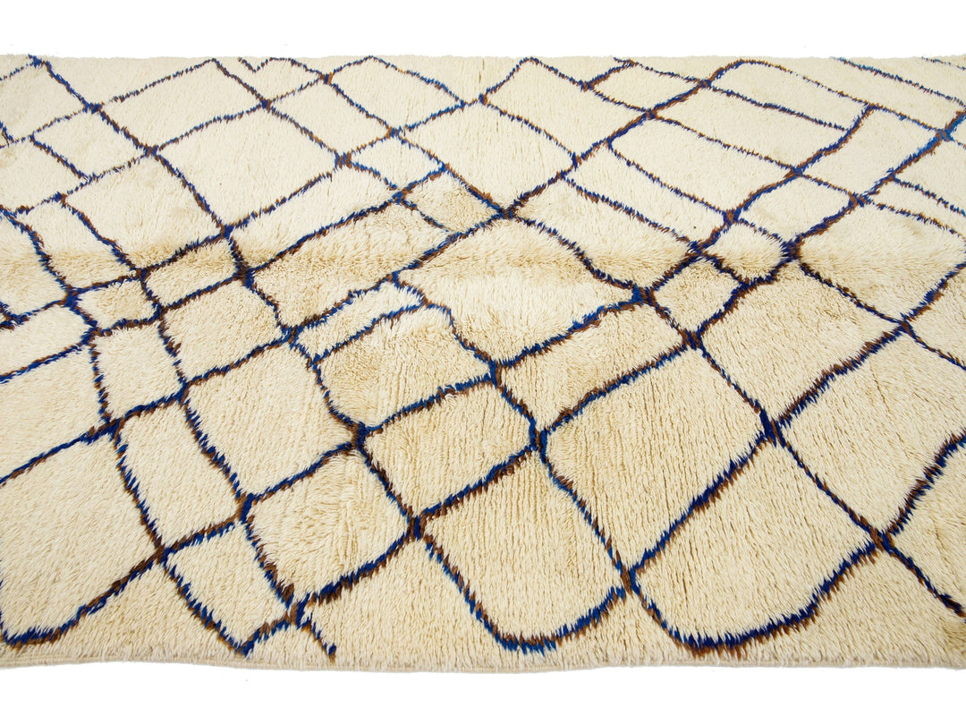 Modern Moroccan Wool Rug 6 X 13