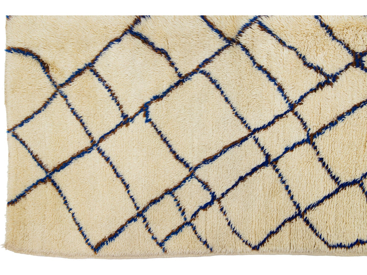 Modern Moroccan Wool Rug 6 X 13