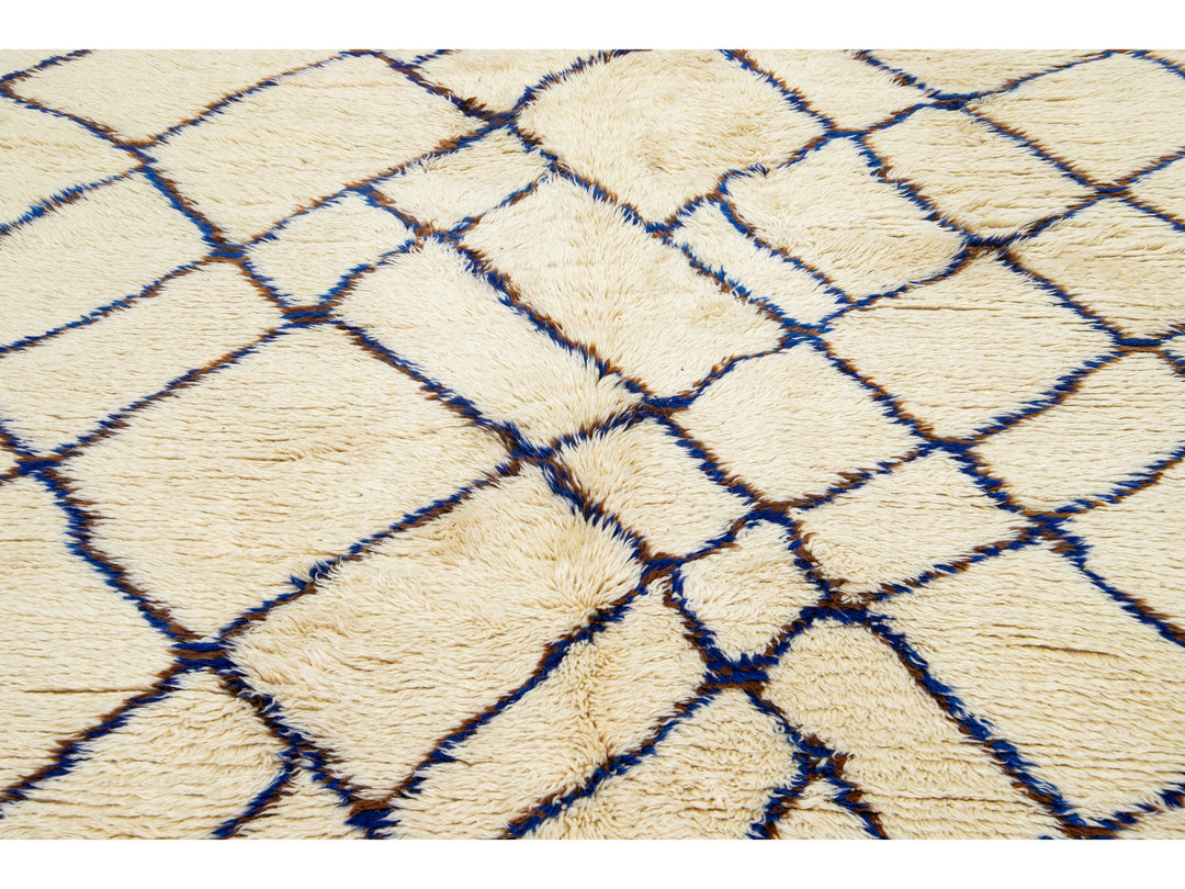 Modern Moroccan Wool Rug 6 X 13