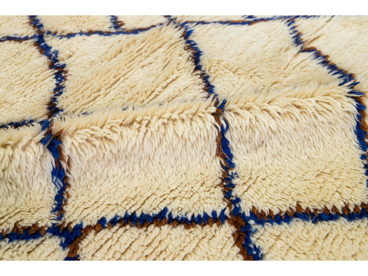 Modern Moroccan Wool Rug 6 X 13
