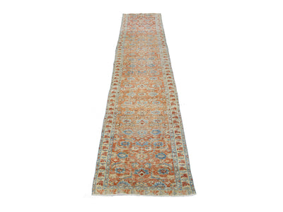 Antique Heriz Wool Runner 3 X 14