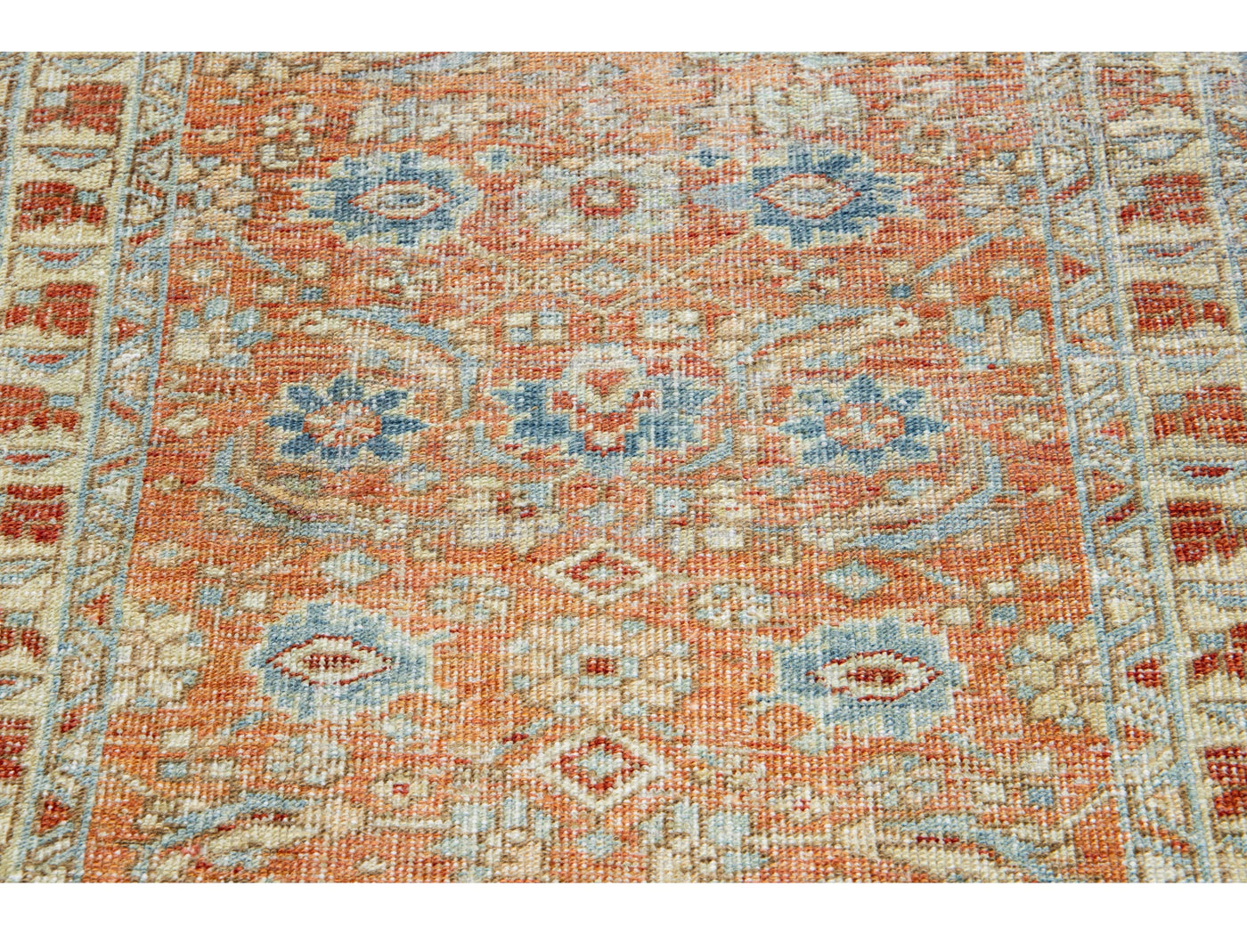 Antique Heriz Wool Runner 3 X 14