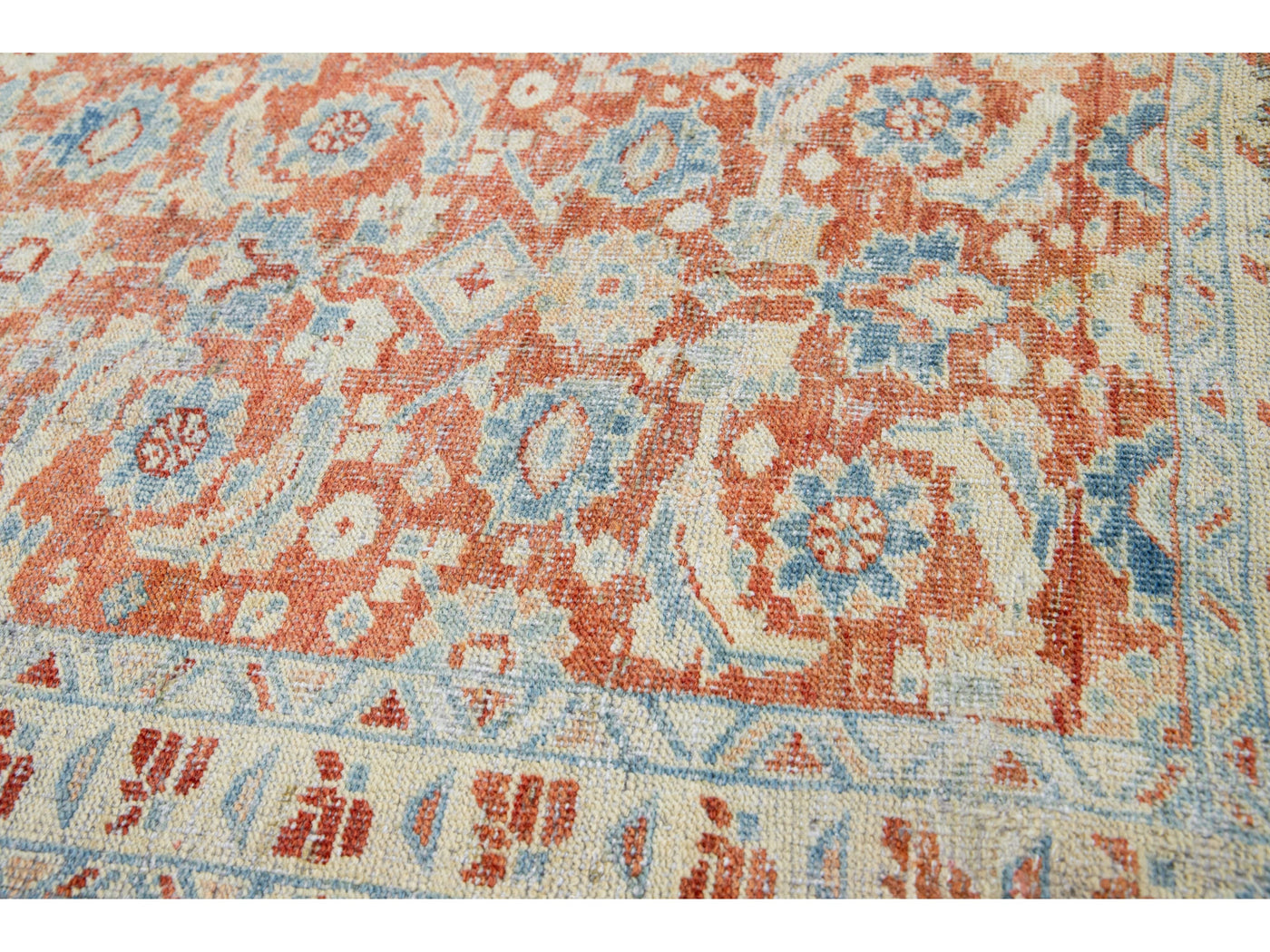 Antique Heriz Wool Runner 3 X 14