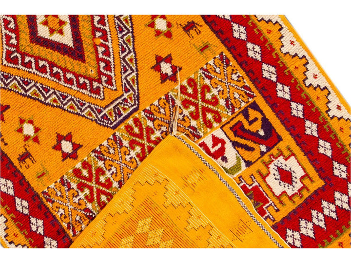 Vintage Moroccan Tribal Wool Rug 5 X 11