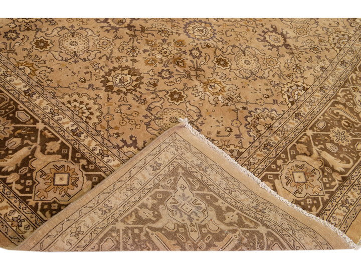 Antique Tabriz Wool Rug 11 X 19
