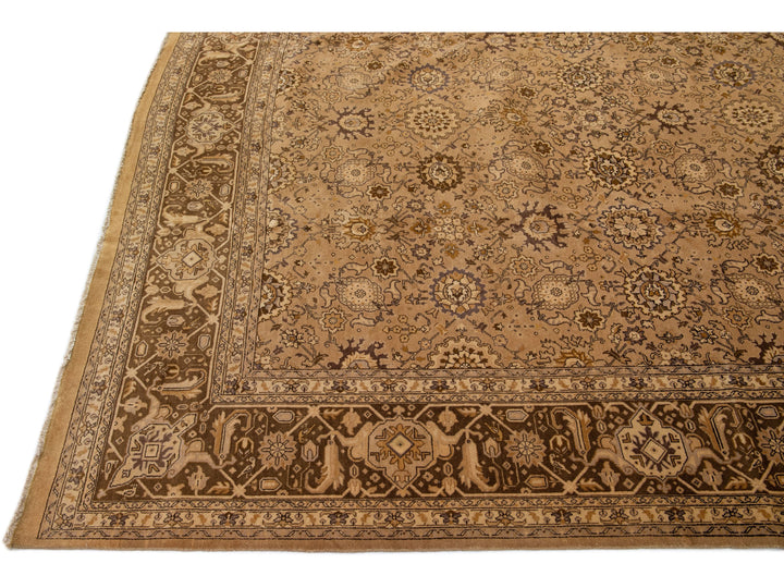 Antique Tabriz Wool Rug 11 X 19