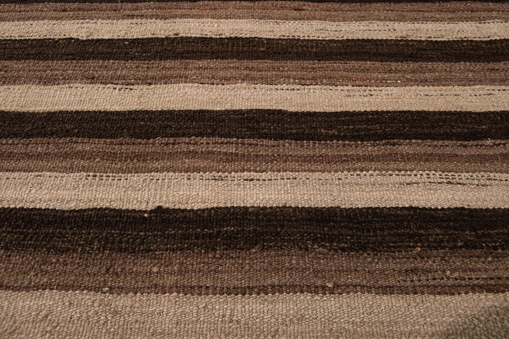 Contemporary Flatweave Wool Rug 9 X 12