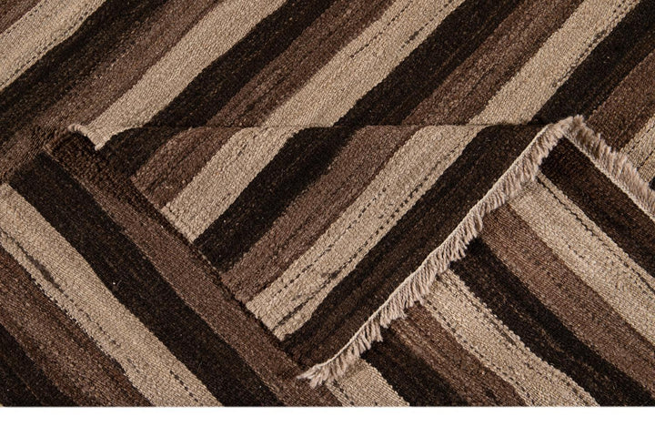 Contemporary Flatweave Wool Rug 9 X 12