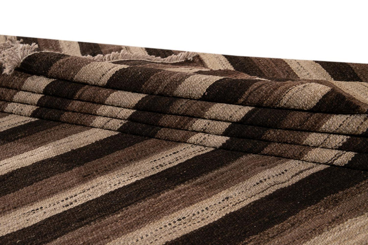 Contemporary Flatweave Wool Rug 9 X 12