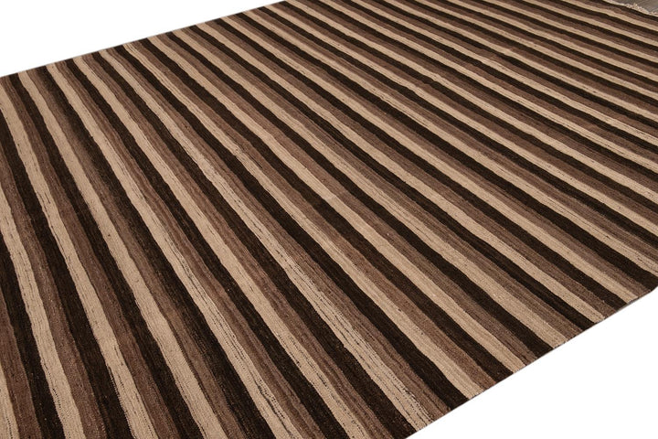 Contemporary Flatweave Wool Rug 9 X 12