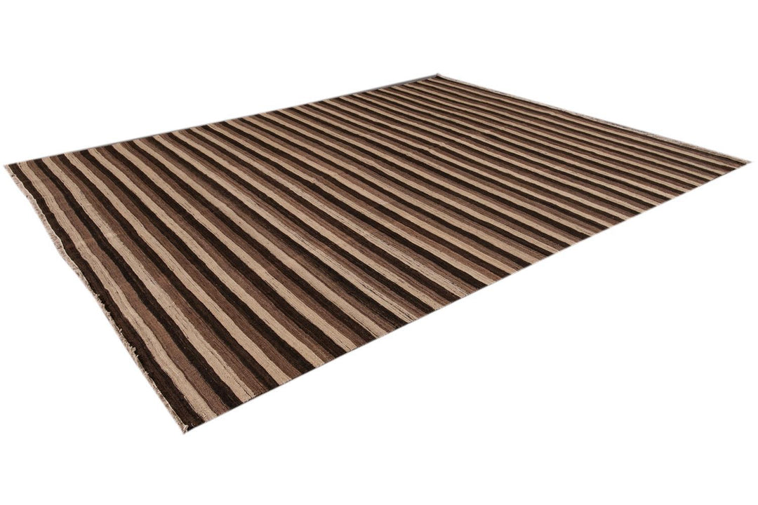 Contemporary Flatweave Wool Rug 9 X 12