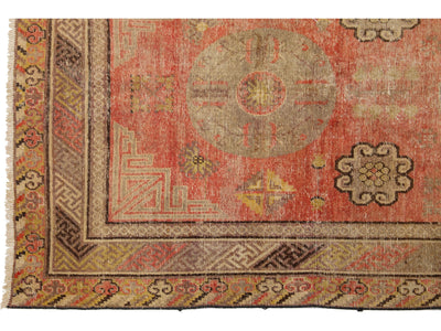 Antique Khotan Wool Rug 4 X 10