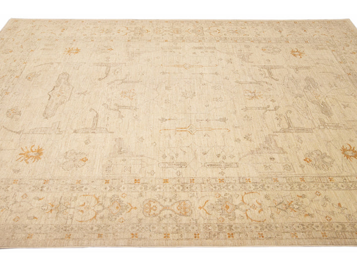 Modern Peshawar Wool Rug 7 X 9