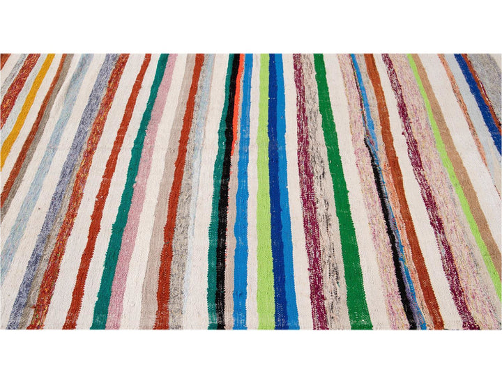 Vintage Kilim Wool Runner 5 X 12