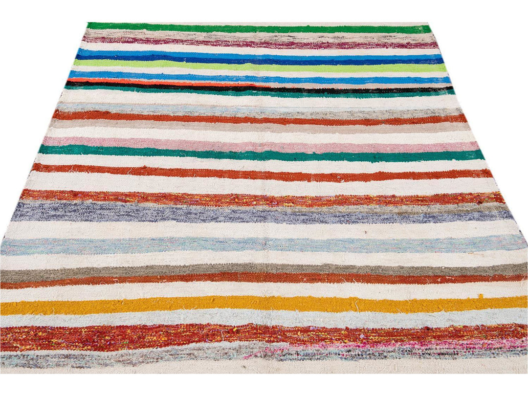 Vintage Kilim Wool Runner 5 X 12