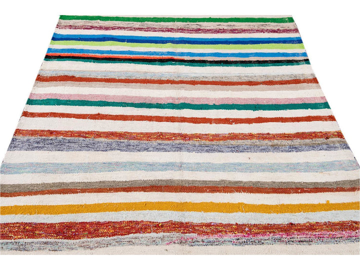Vintage Kilim Wool Runner 5 X 12
