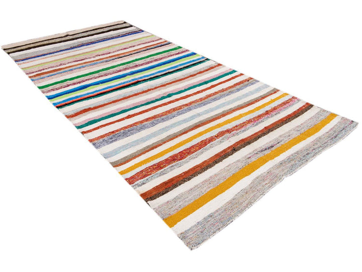 Vintage Kilim Wool Runner 5 X 12