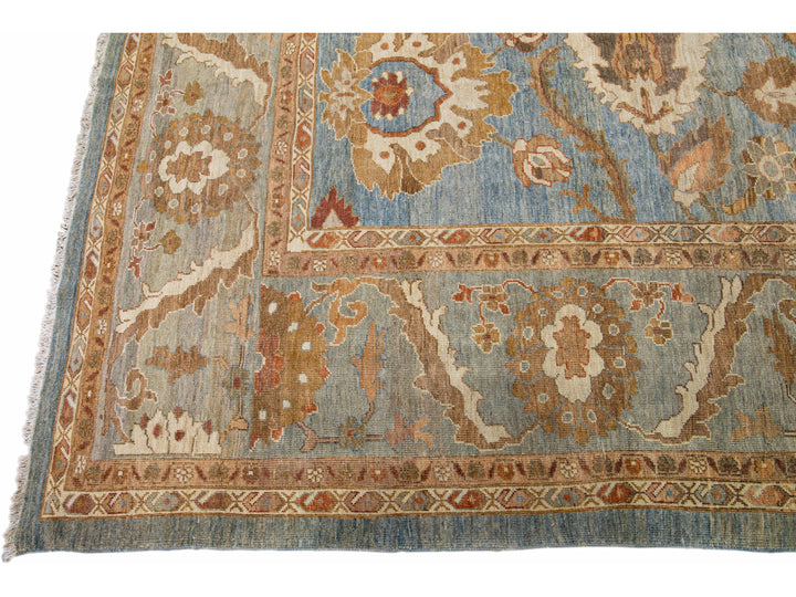 Modern Sultanabad Wool Rug 13 X 18