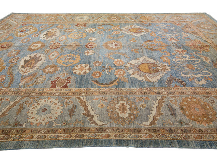Modern Sultanabad Wool Rug 13 X 18