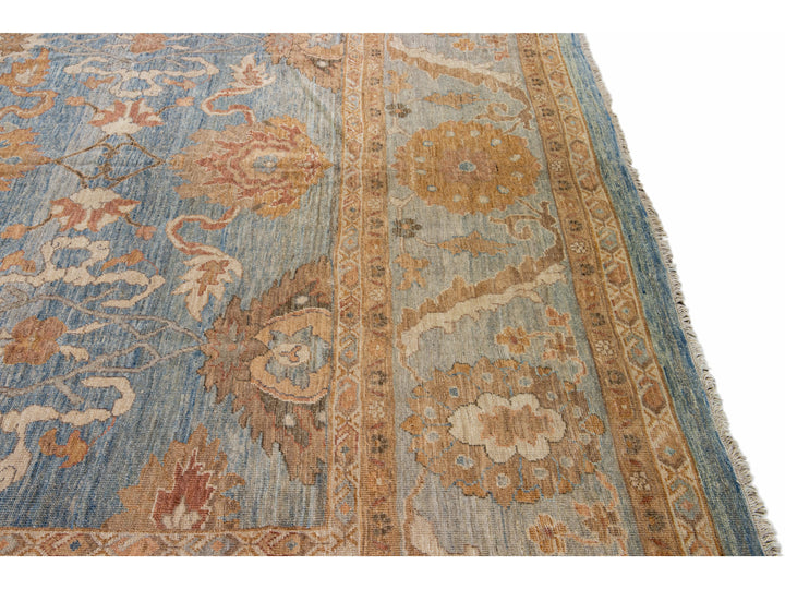 Modern Sultanabad Wool Rug 13 X 18