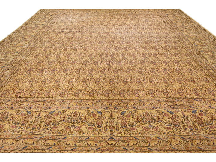 Antique Kerman Wool Rug 16 X 21