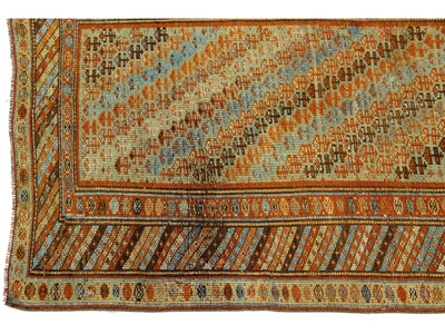 Antique Kurd Wool Runner 4 X 16